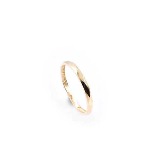 10k Gold Hammered Ring
