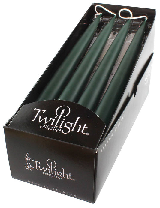 Forest Green Danish Taper Candle | 12 Pack: 10" Taper