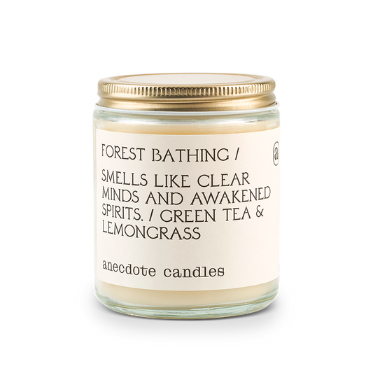 Forest Bathing (Green Tea & Lemongrass) Candle: 7.8 oz Glass Jar