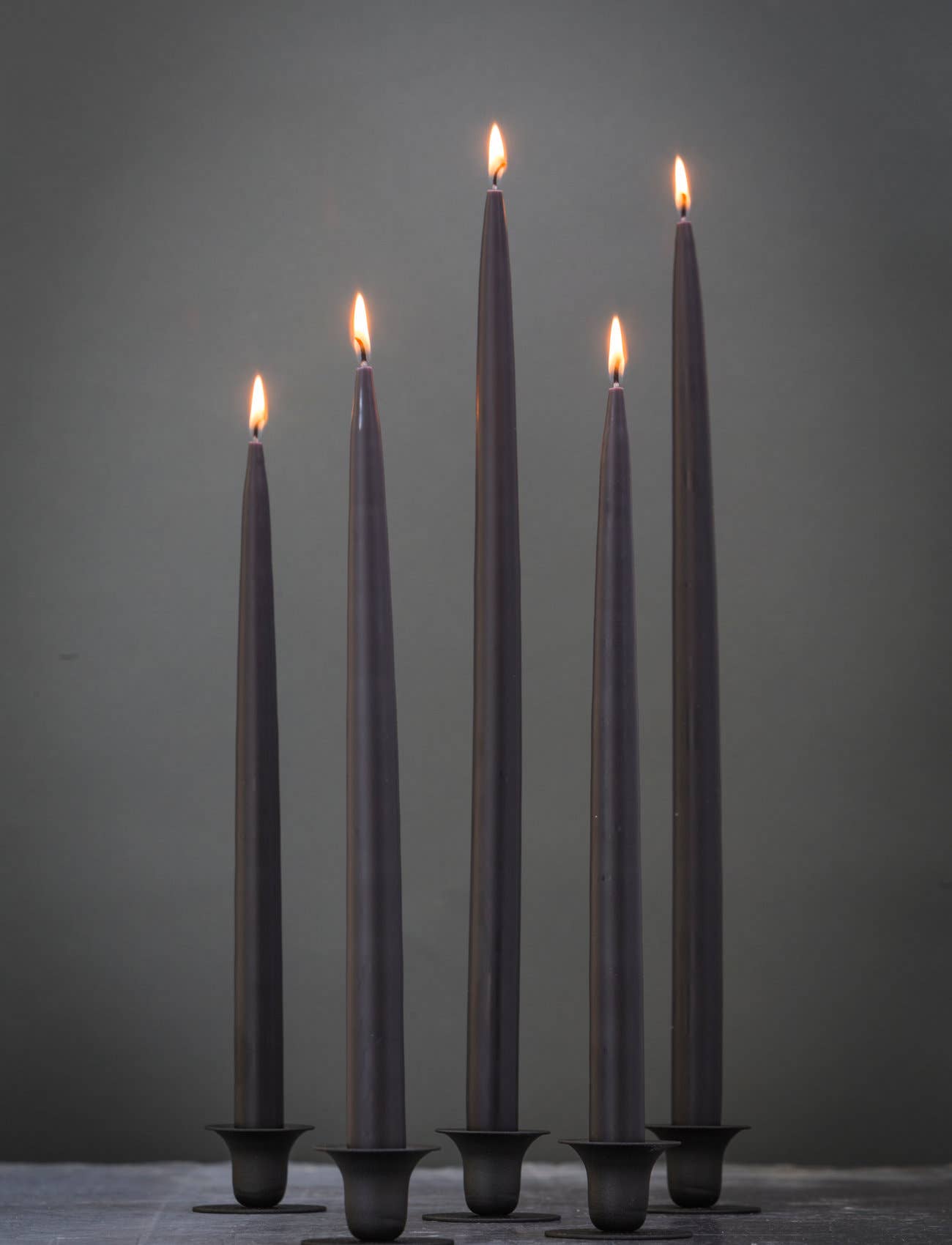 Black Danish Taper Candle | 12 Pack: 10" Taper