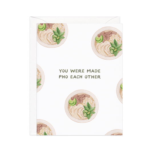 Made Pho Each Other — Asian Food Pun Wedding Card