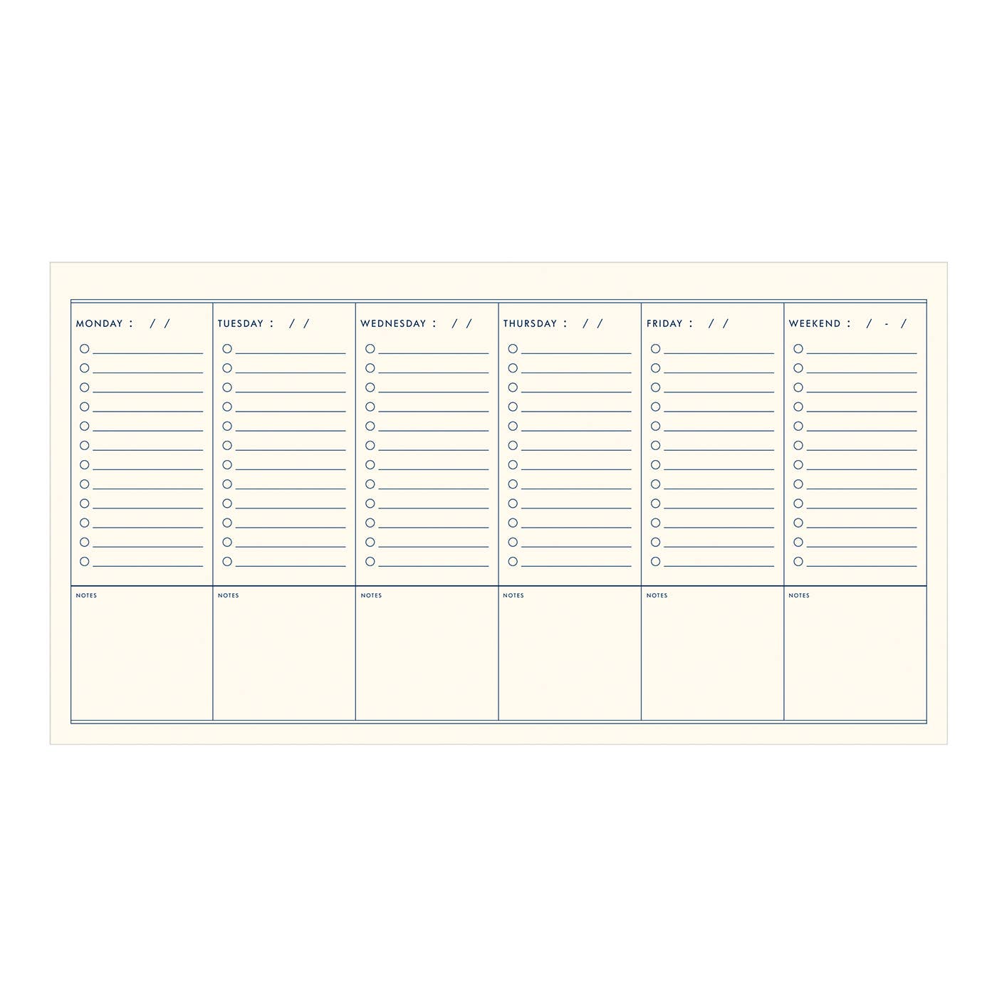 To Do Simple Undated Weekly Planner: Saffron Cover | White Ink