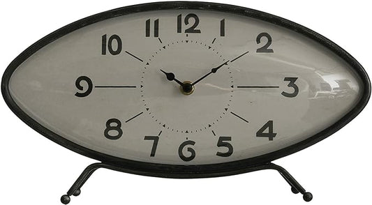 Metal Mantel Clock Long