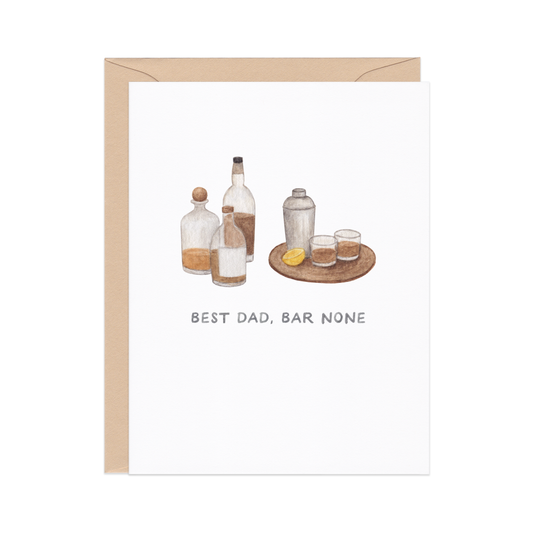 Best Dad Bar None — Drinks Inspired Father's Day Card