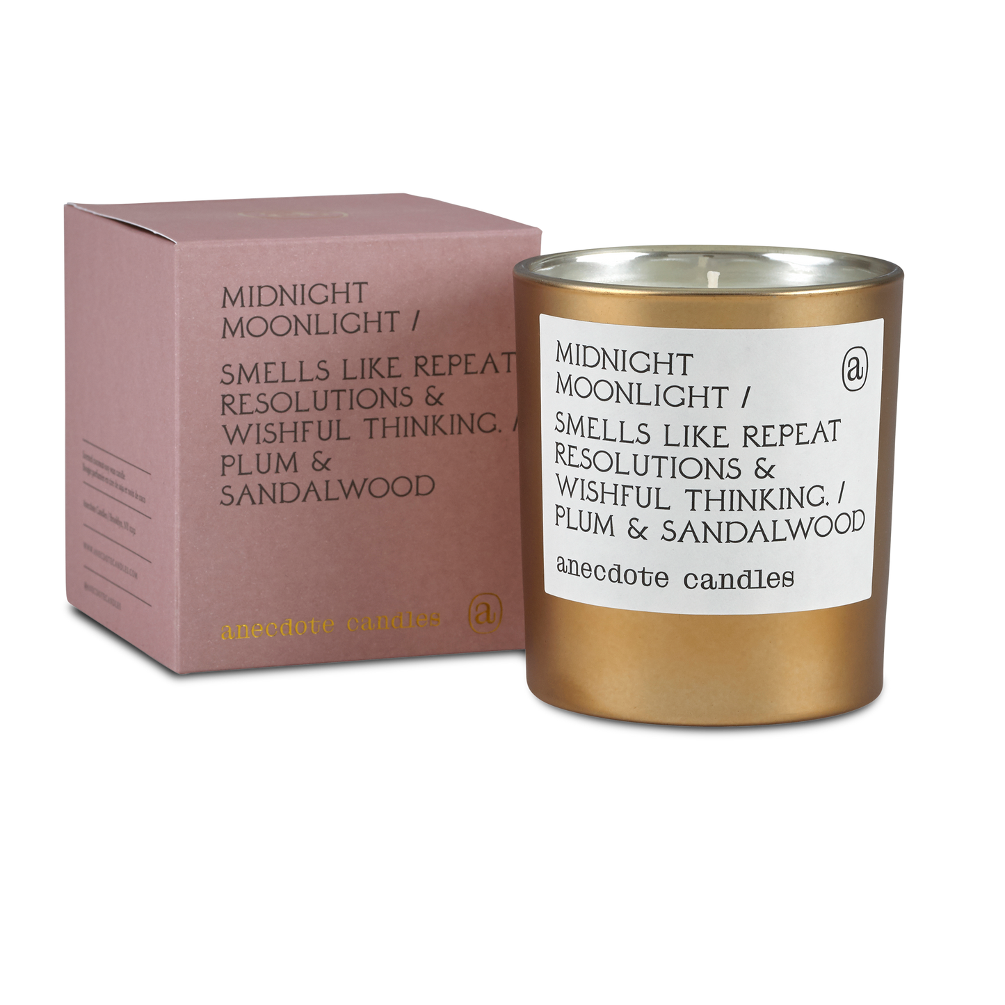 Midnight Moonlight (Plum & Sandalwood) Gold Tumbler Candle