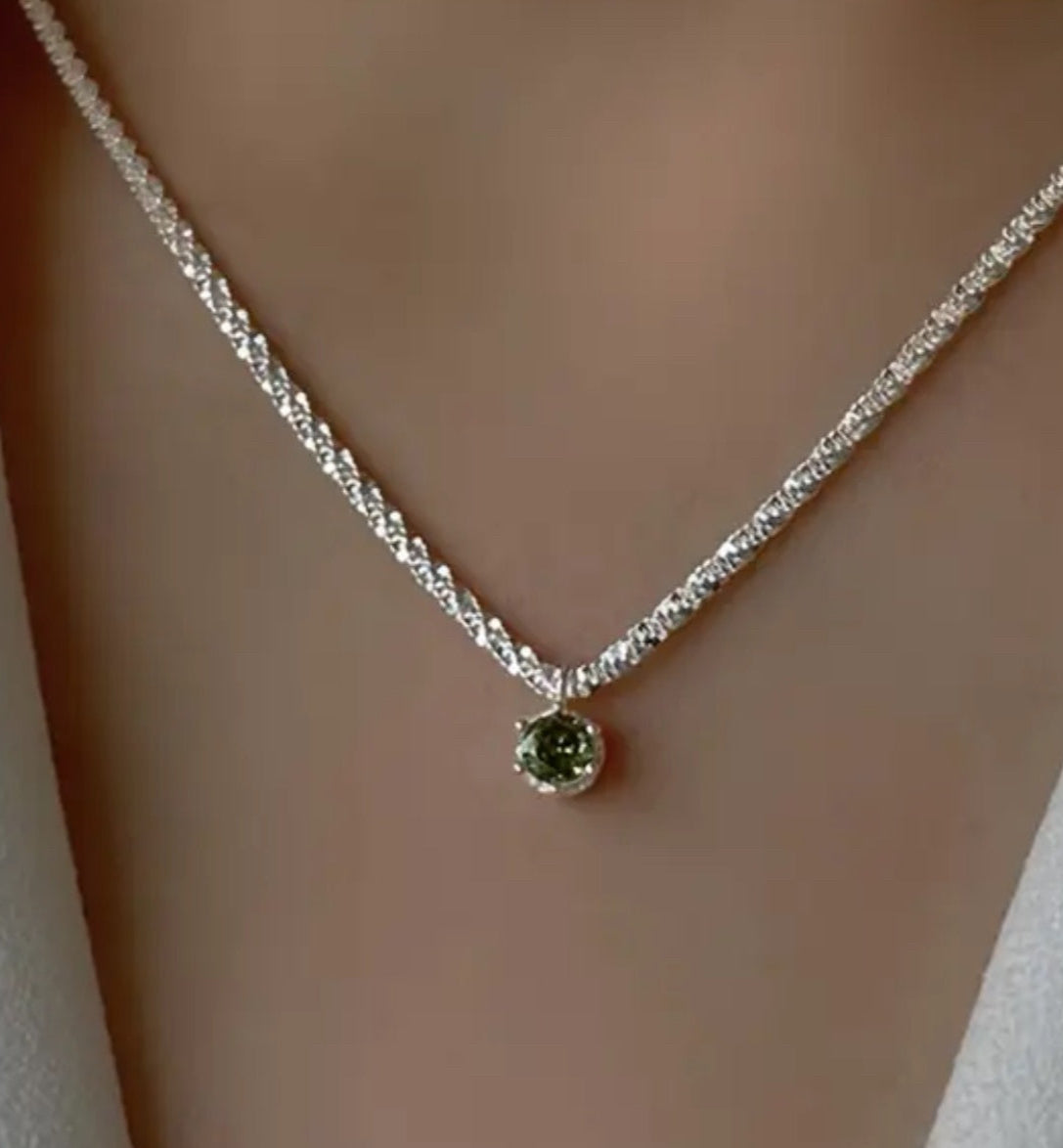 Sparkling Peridot Necklace