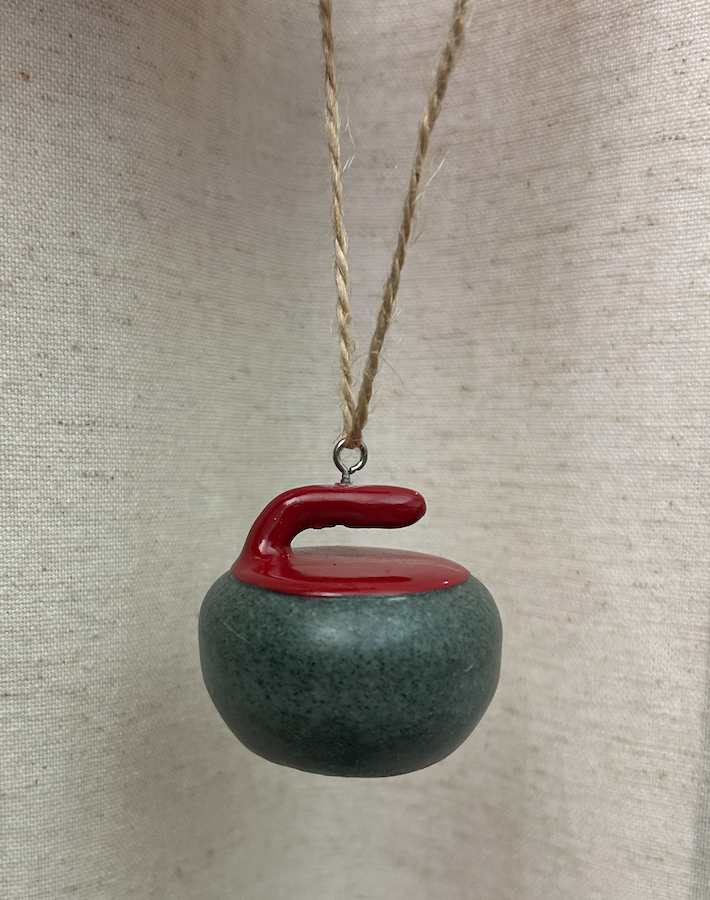 Curling Rock Ornament