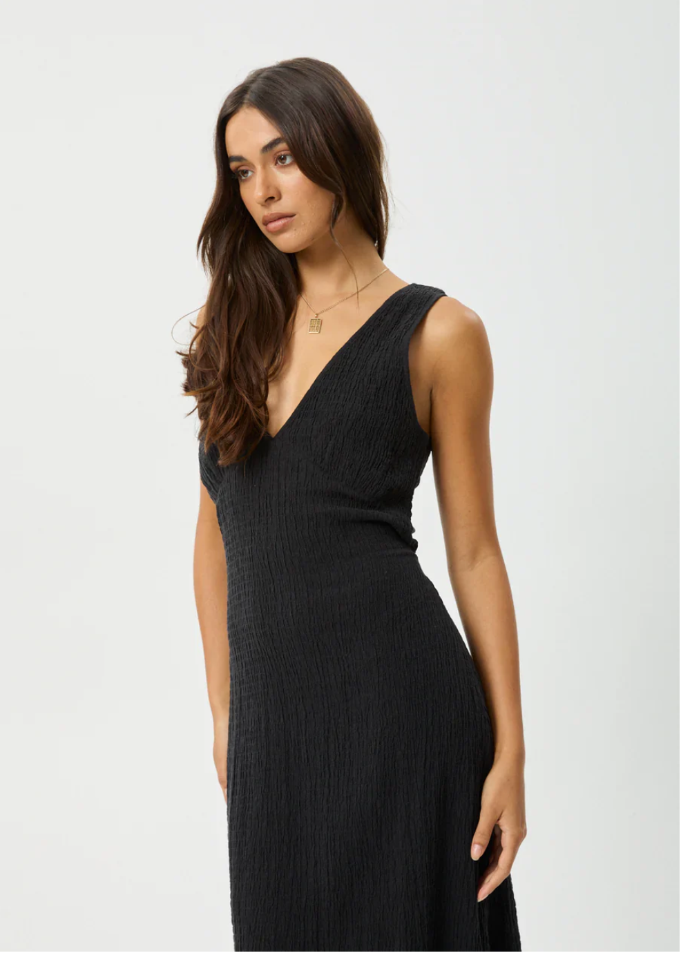 Focus Hemp Seersucker Maxi Dress