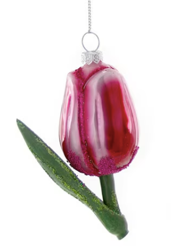 Red Tulip Ornament