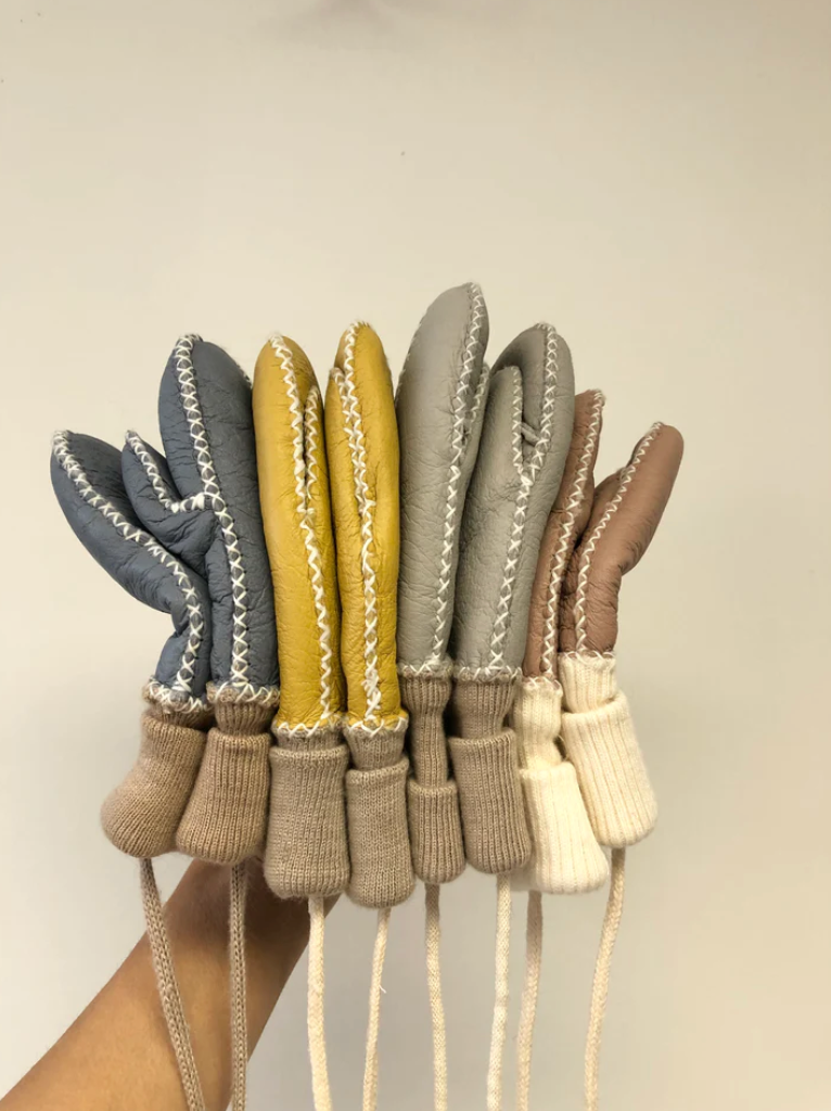 Kids Shearling Mittens