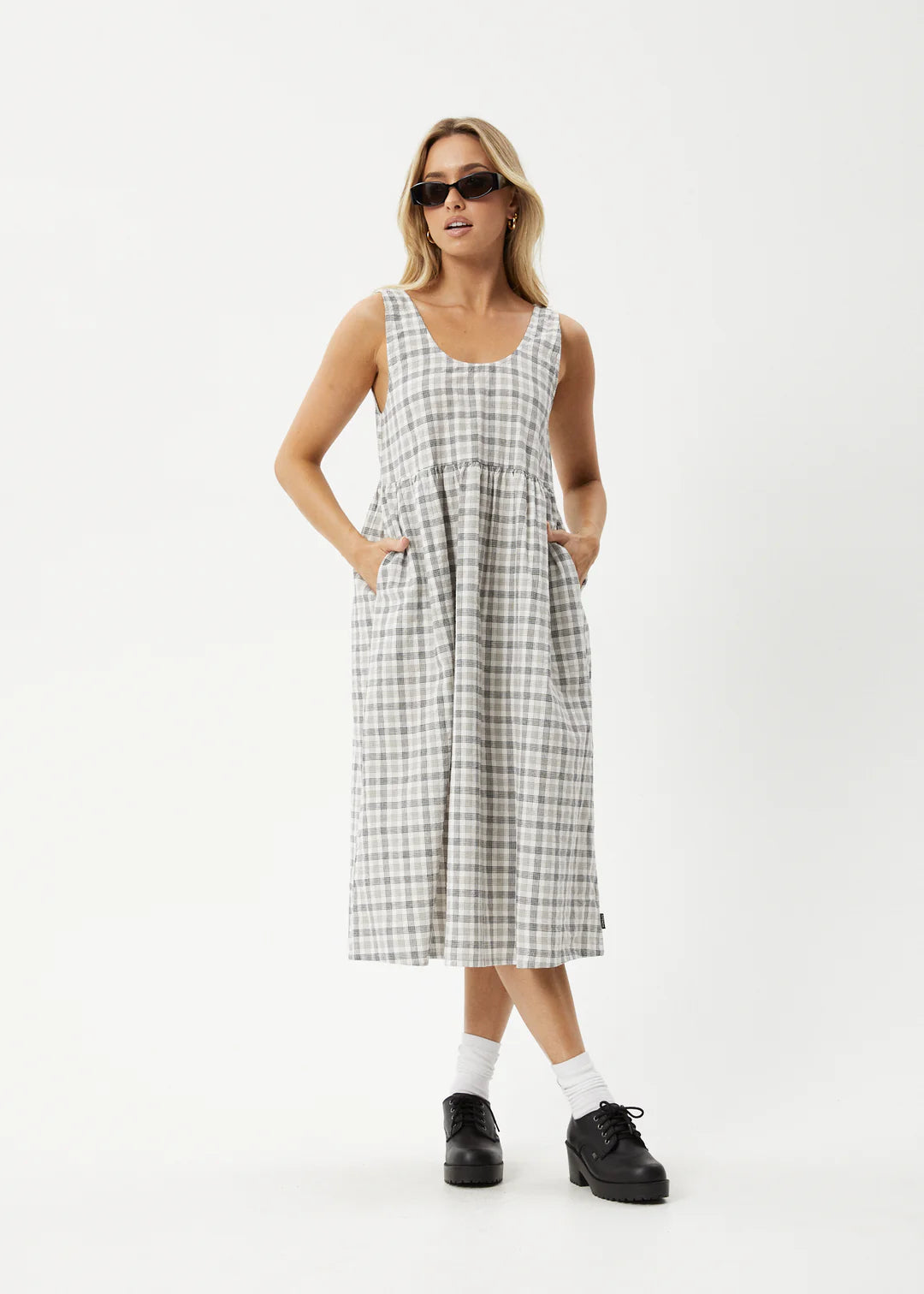 Leo Organic Seersucker Midi Dress