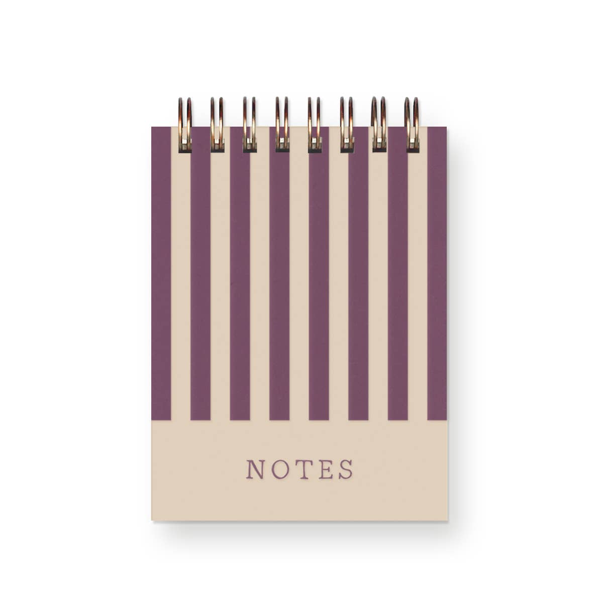 Notes Stripe Mini Jotter Notebook: Sky Blue Cover | White Ink