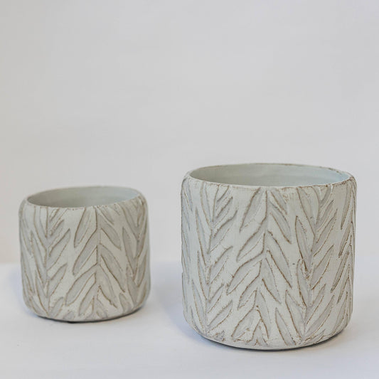 Cement Flower Pot, Set of 2