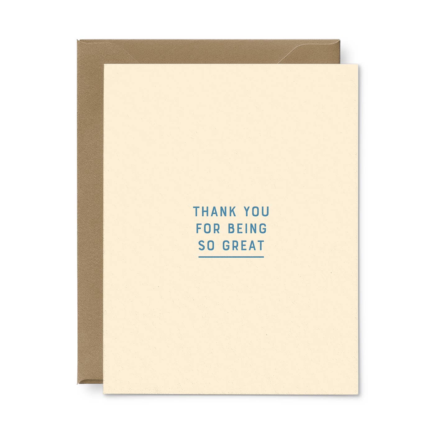 So Great Thank You Greeting Card- Single