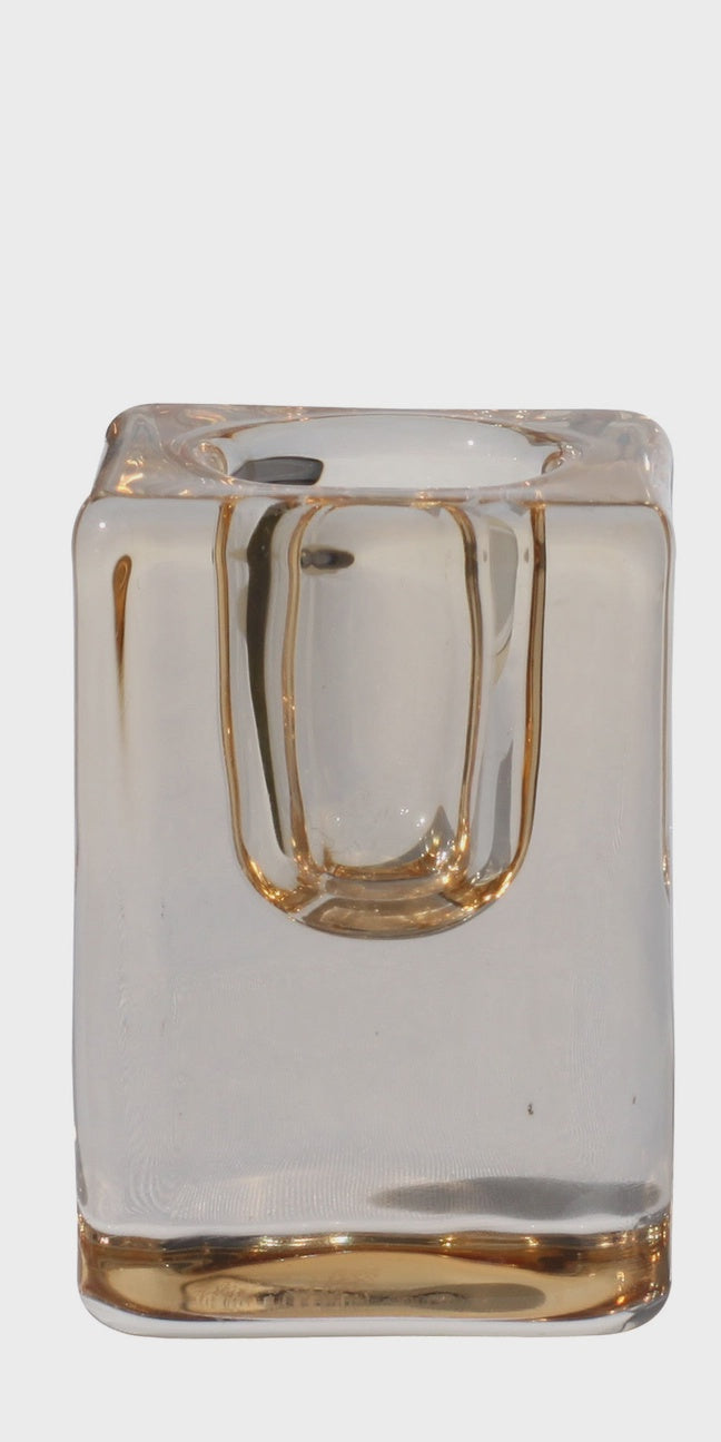 Quadra Glass Candle Holder