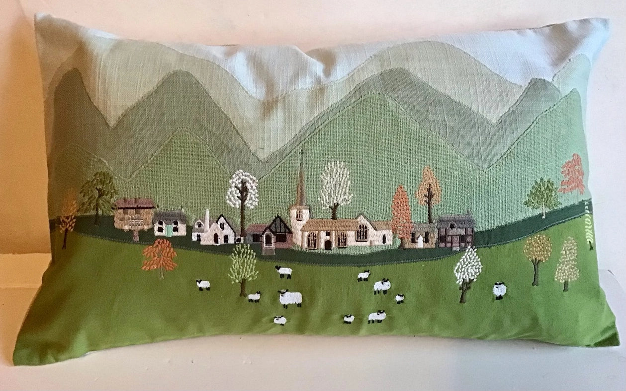 Countryside Applique Pillow