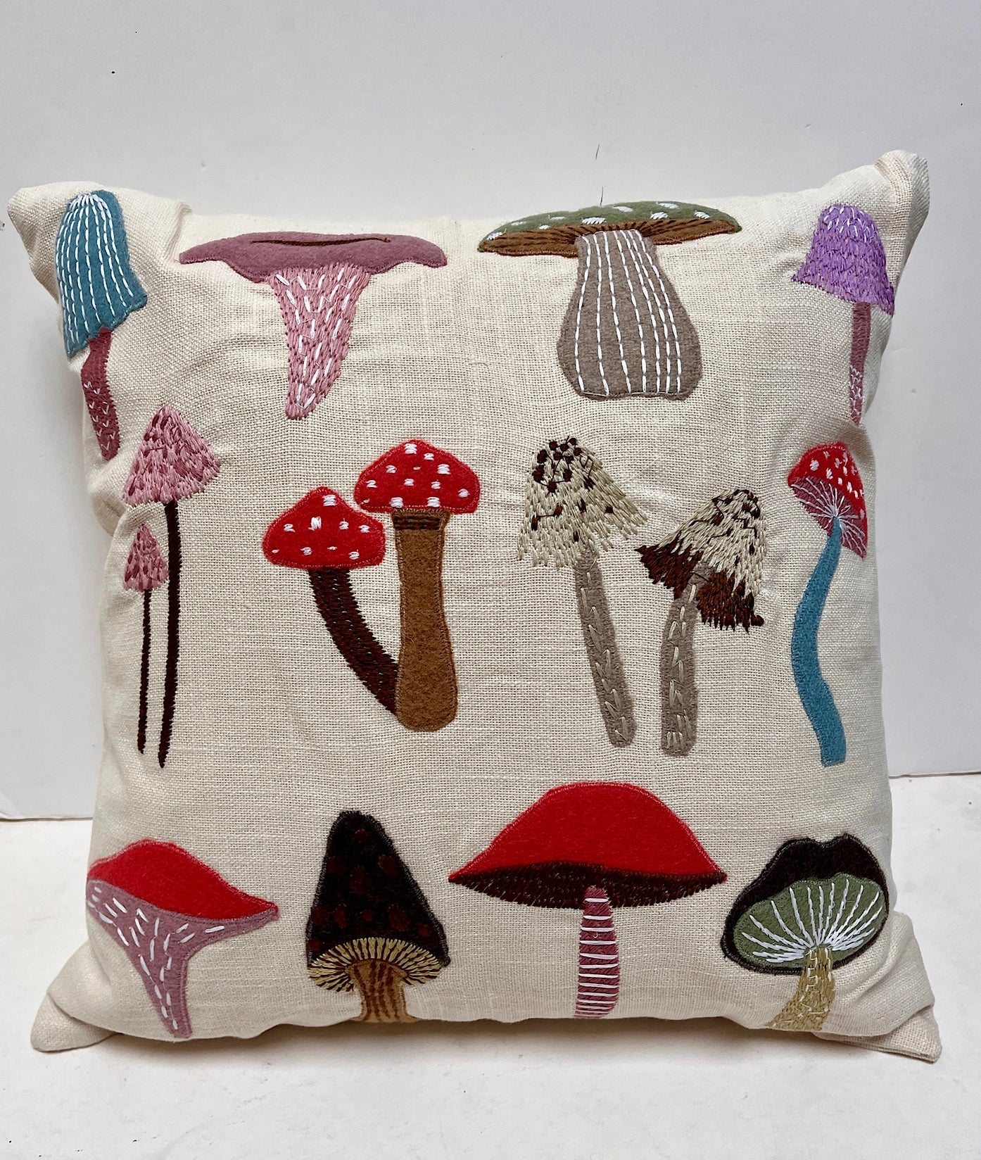 Mushroom Appliquie Pillow