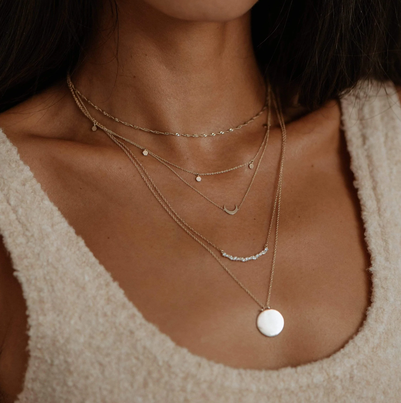 Everyday Little Crescent Moon Necklace