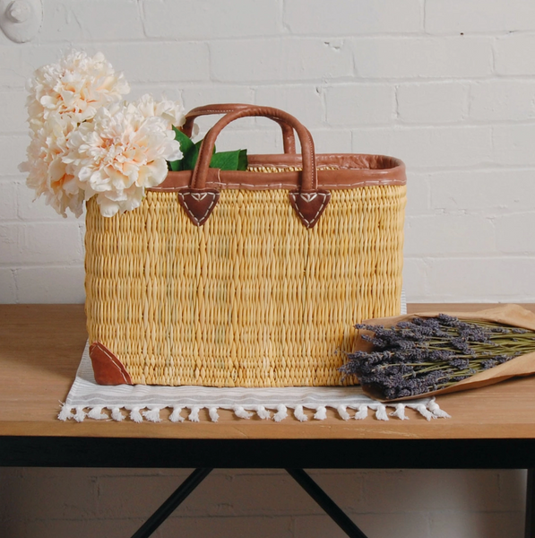 Rectangular Straw Market Bag