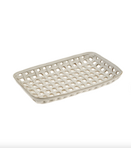Porcelain Basket Tray