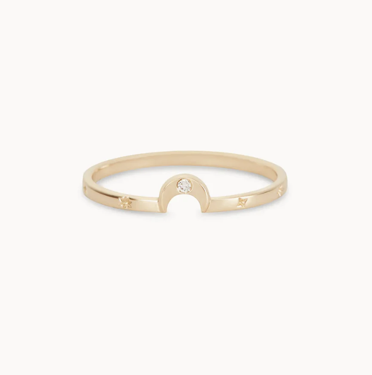 Fortuity Crescent Moon Ring