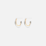 Halo Two-Tone Hoops