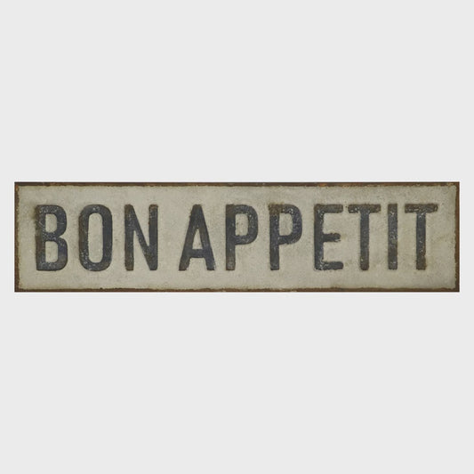 Embossed Metal Wall Décor "Bon Appetit"